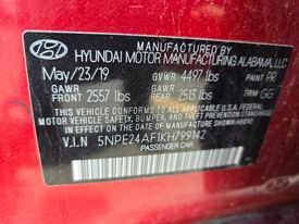 2019 Hyundai Sonata
