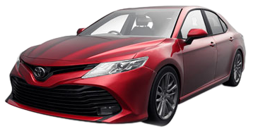 Red Toyota Camry available at Aha! Autos