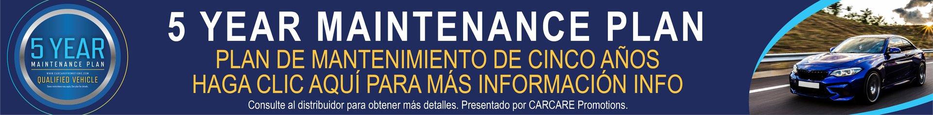 5 Year maintenance728x90 Banner Click Here Spanish
