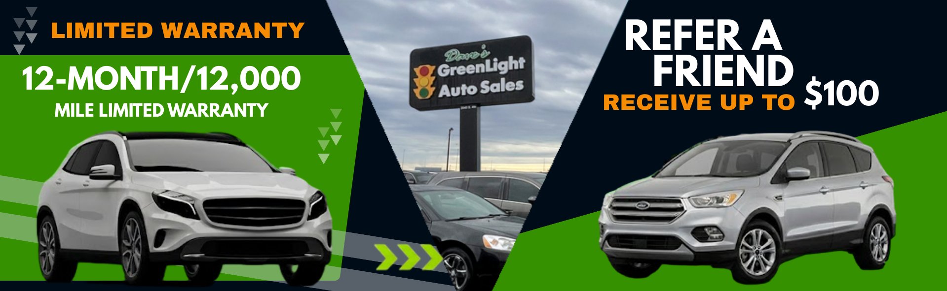 Daves limited warranty and refer a friend banner