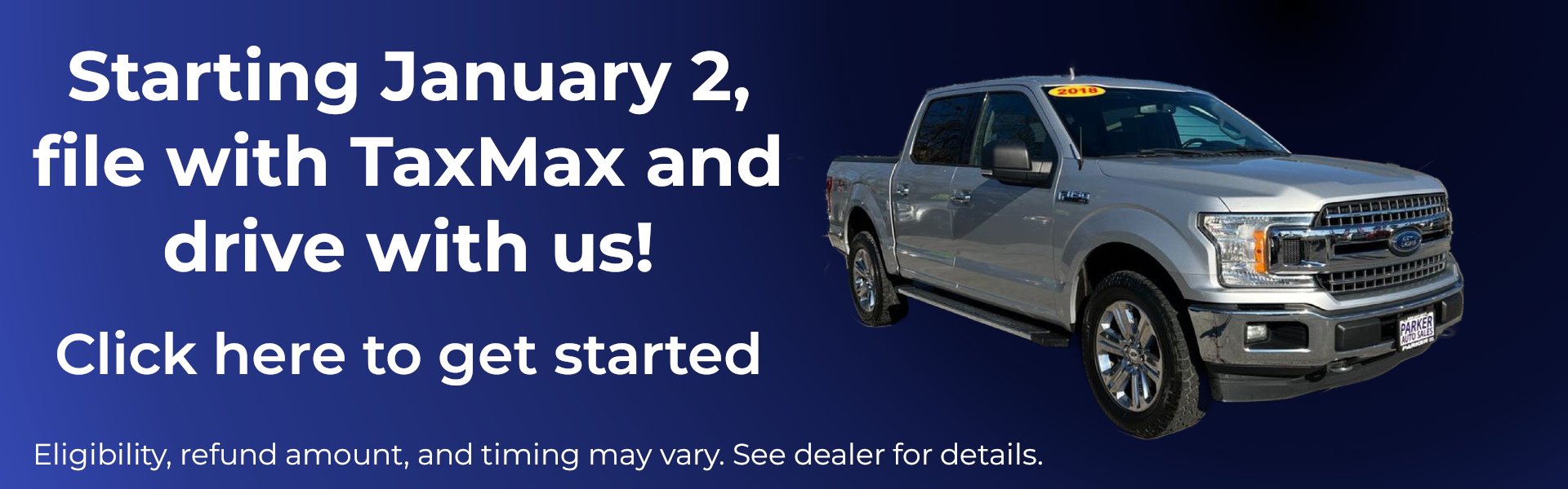 Parker Tax Max Banner